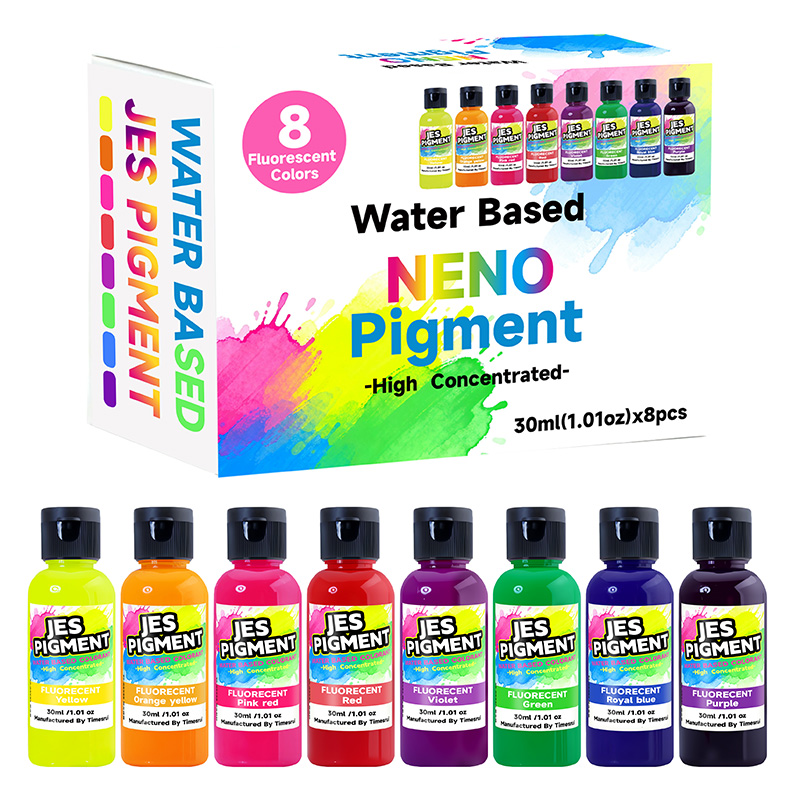 Resin Pigment Set - Pigment fluorescent 8 couleurs/ensemble, pigment liquide