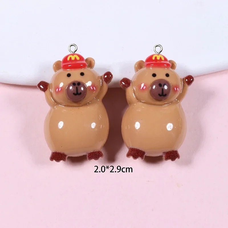 Resin Craft Supplies - 10 Breloques en résine brillantes à