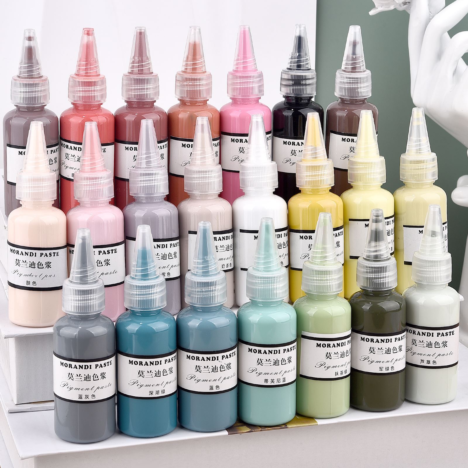 Resin Pigment Set - Morandi couleurs Pigments de résine liquide
