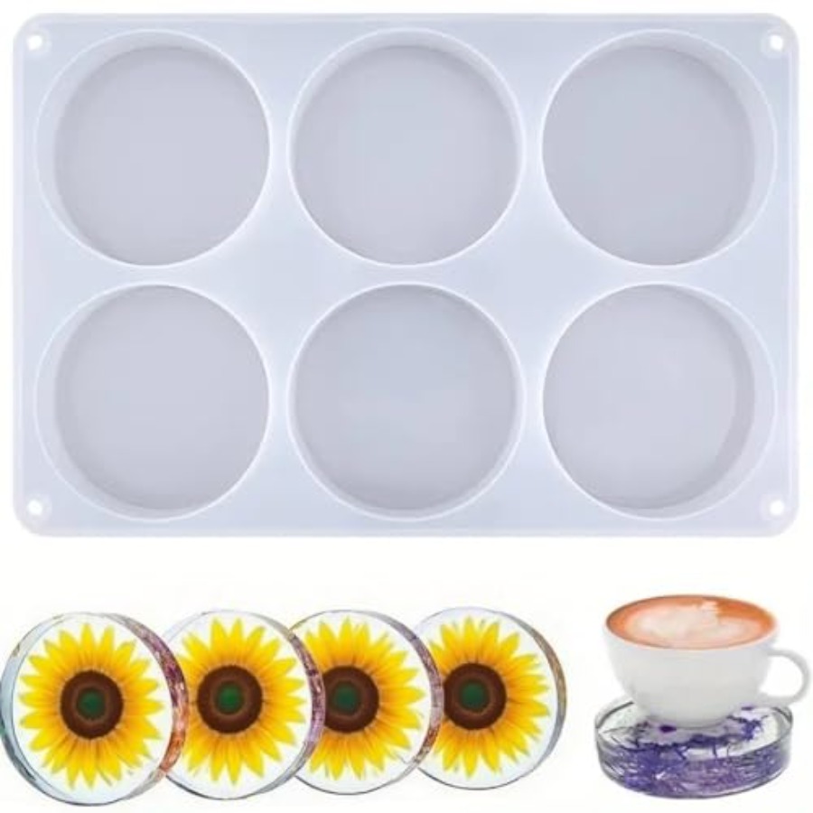 Flower Preservation Resin - Moule en silicone à 6 cavités