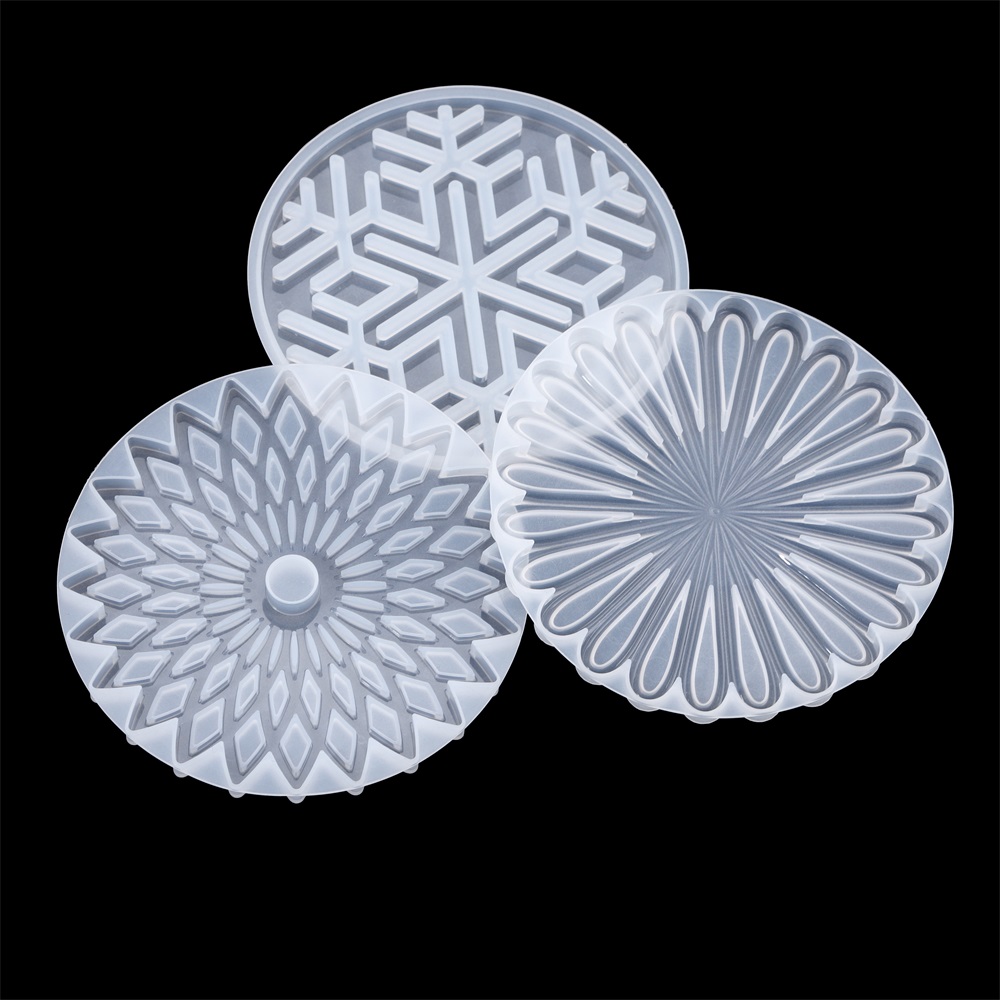Coaster Mold Round - Moule rond en résine de Silicone