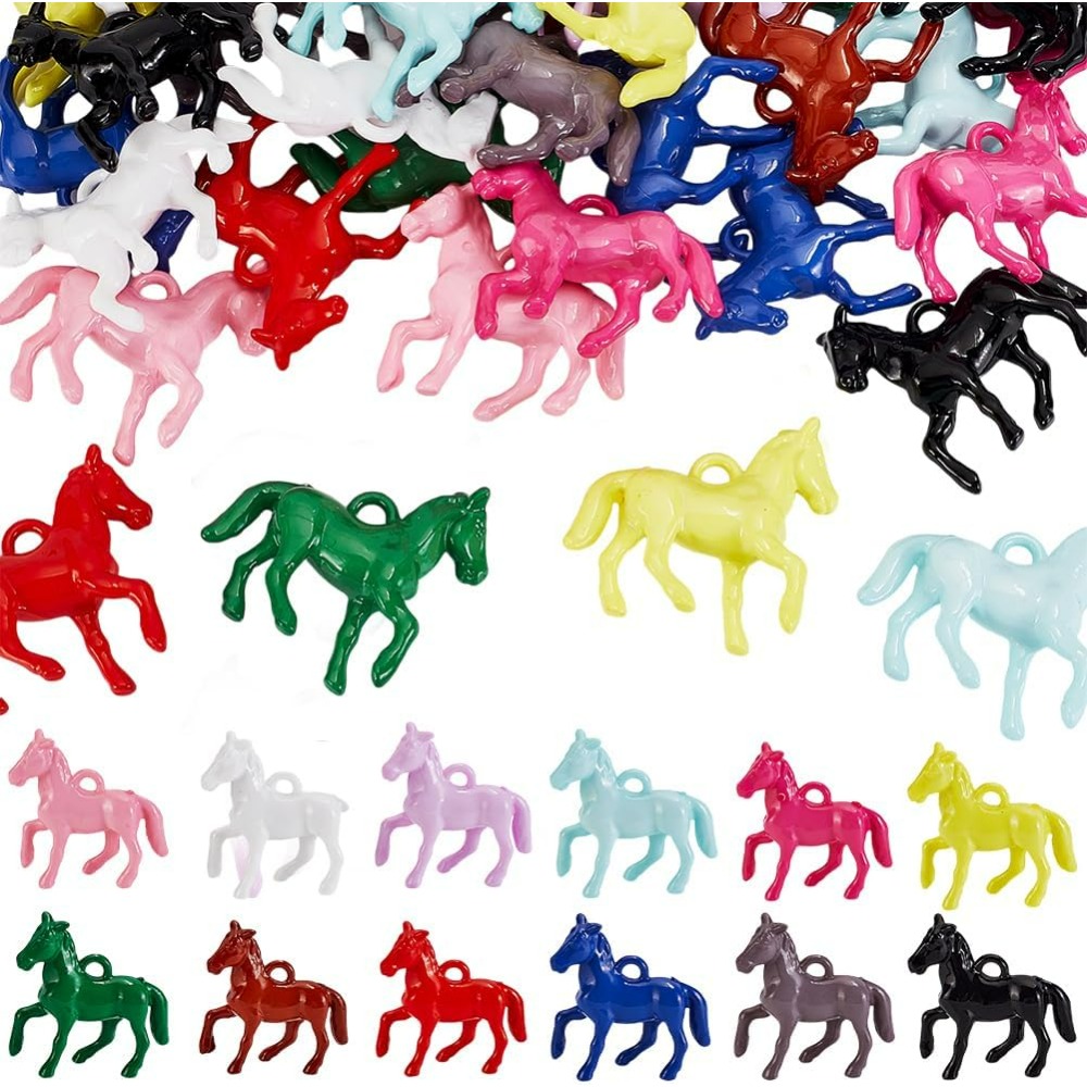 Resin Craft Kit - 48 pièces pendentifs acryliques opaques 12