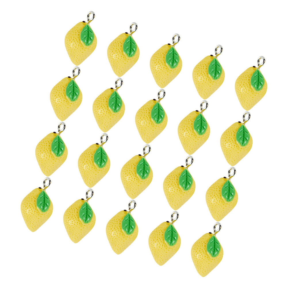 Crafting Resin - 20 Breloques Citron en Résine, Breloques