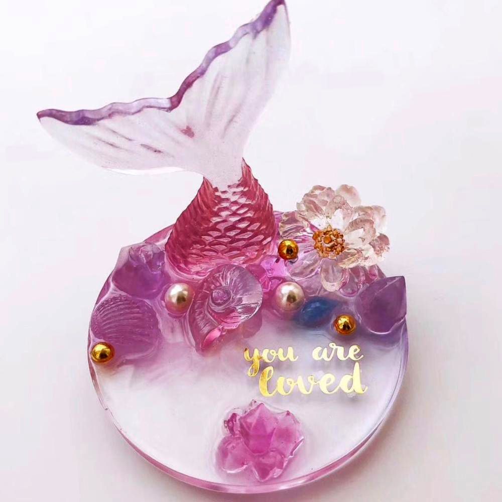 Coaster Mold Round - Bricolage artisanat Silicone fluide Arts tasse