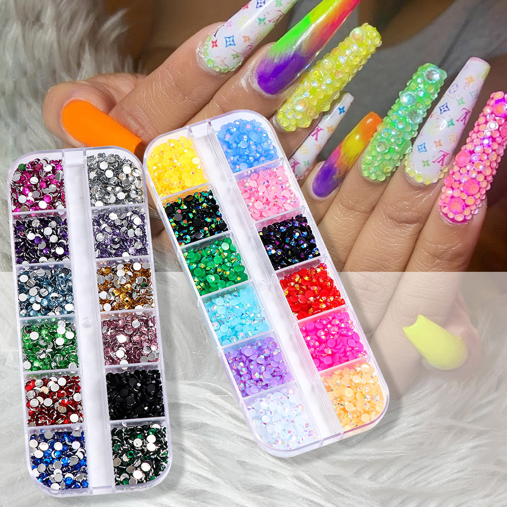 Resin Glitter Pack - Lot de 2400 strass AB en
