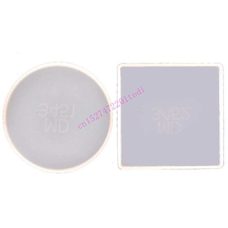 Geode Mold Silicone - moules dessous verre ronds carrés en