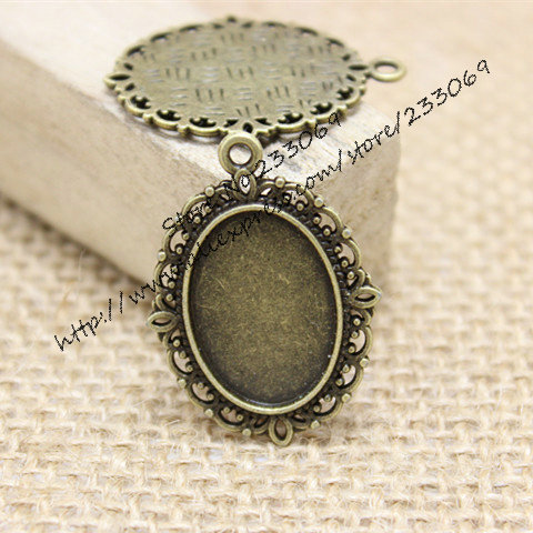 Bezels Set Pendant - Pendentif camée naren alliage de bronze