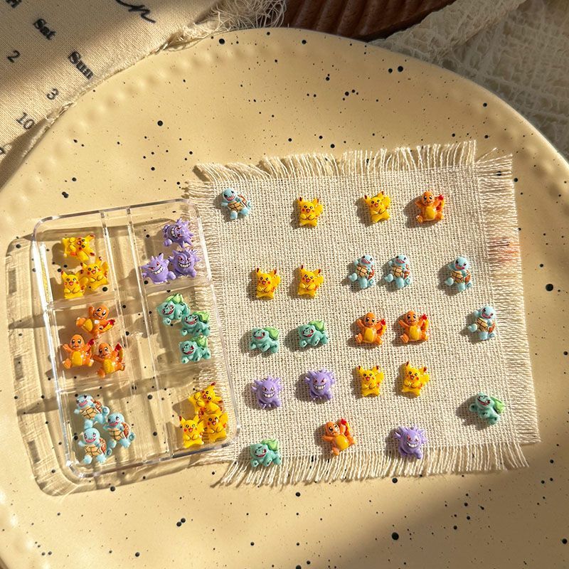 Crafting Resin - Accessoires de nail art Pokémon, jolies