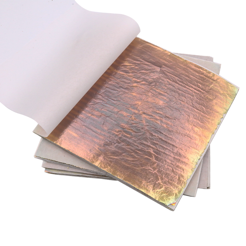 Gold Foil Flakes - Feuille d'or d'imitation colorée 14x14cm, feuille