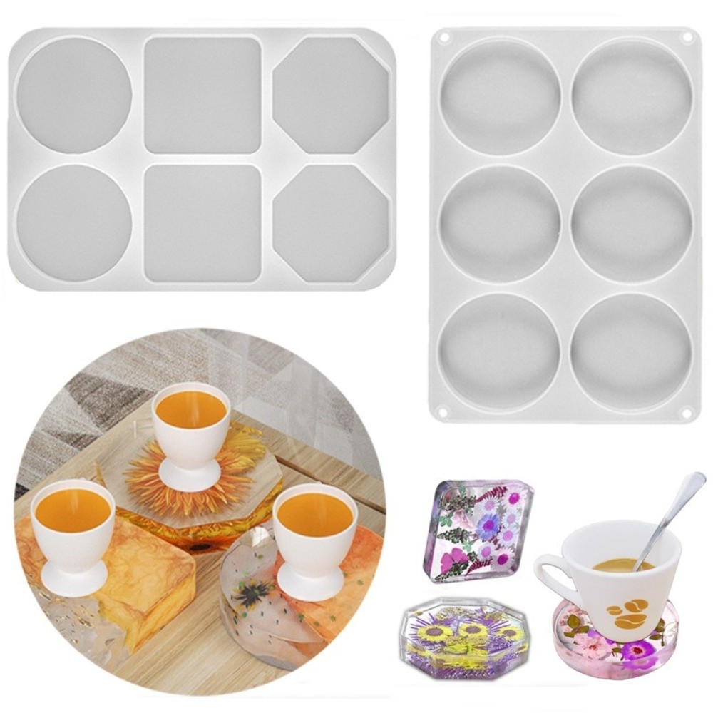 Coaster Mold Round - Moule en silicone pour sous-verres créatifs,