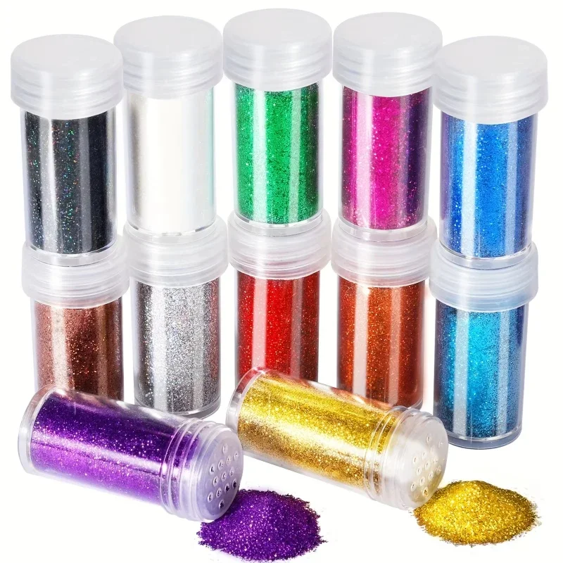 Resin Glitter Pack - Lot de 12 pots de paillettes