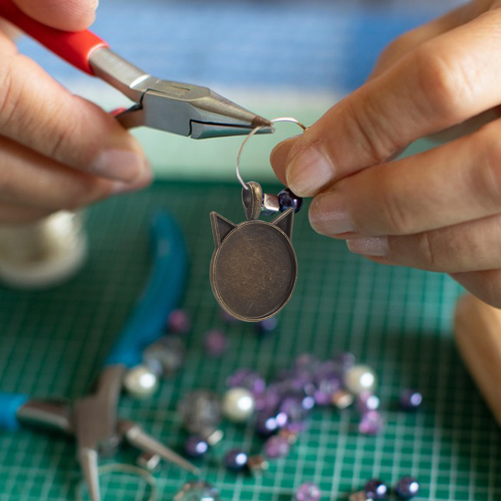 Bezels Set Pendant - 5 pièces de bases de pendentifs