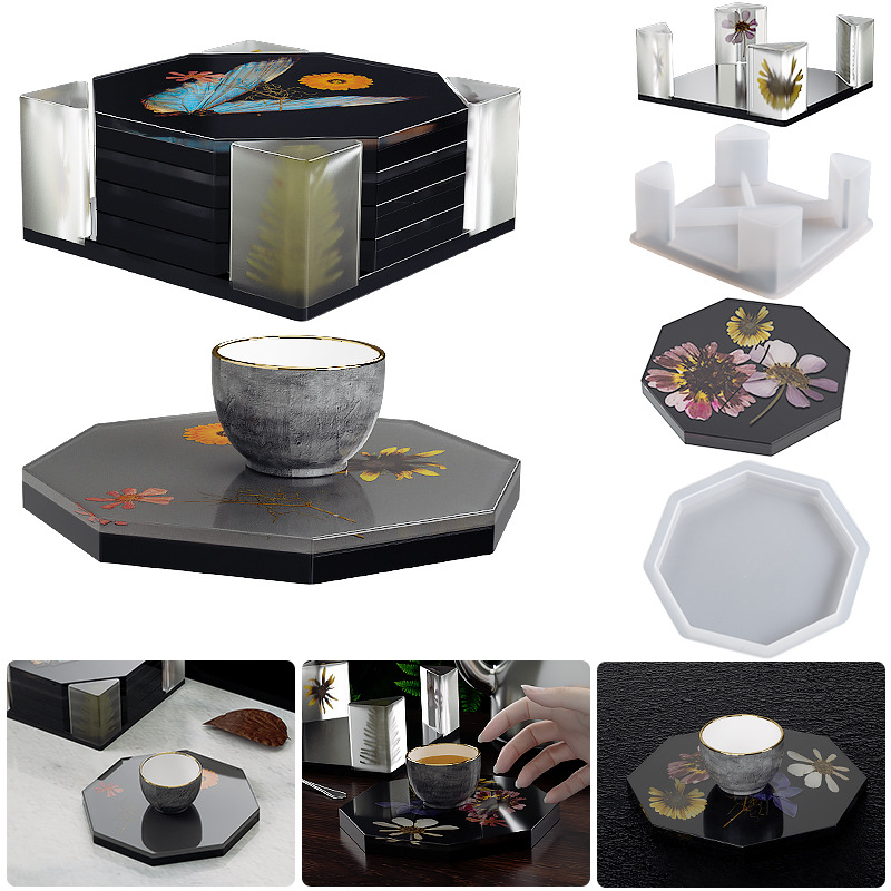 Coaster Mold Round - Boîte de Rangement de Dessous de