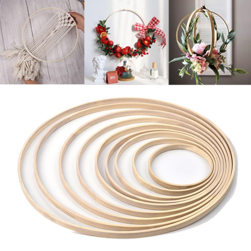 Wood Ring Blank - 1/5Pcs 8-33cm En Bois BRICOLAGE Fait