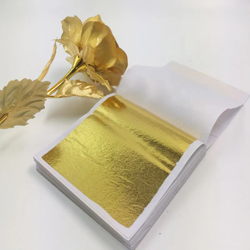 100 feuilles de papier imitati - Gold Foil Flakes avis et prix