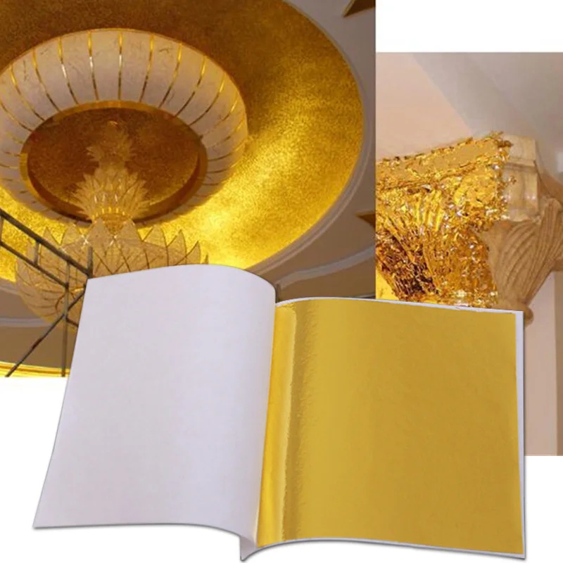 100 feuilles de papier imitati - Gold Foil Flakes avis et prix
