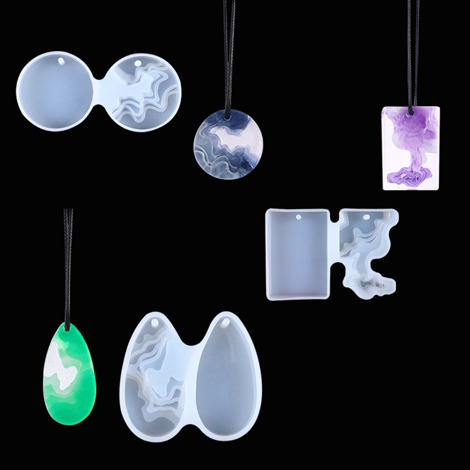 Ensemble de 3 moules en silico - Geode Mold Silicone avis et prix