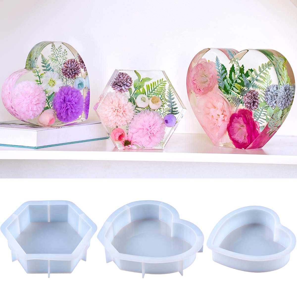 Grand moule en silicone en for - Flower Preservation Resin avis et prix