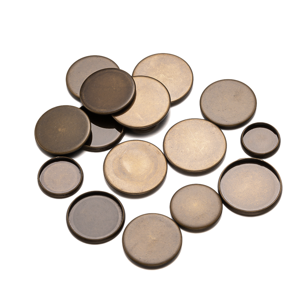 Plateaux ronds plats en Bronze - Bezels Set Pendant avis et prix