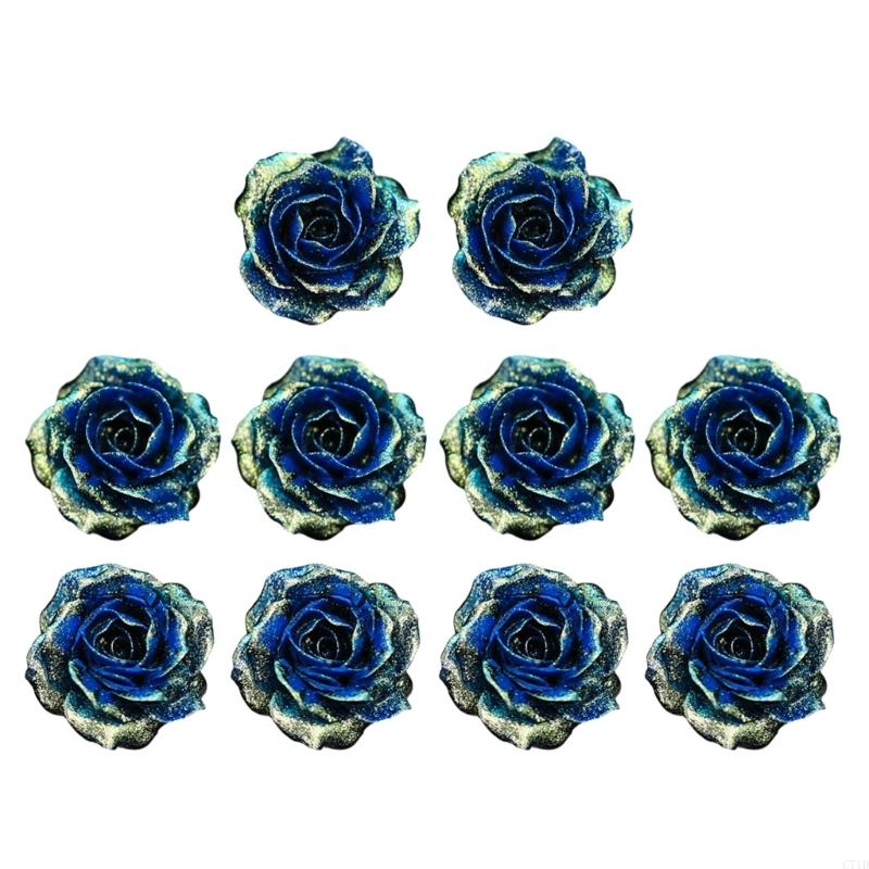 Paquet 10 fleurs en plastique  - Resin Glitter Pack avis et prix