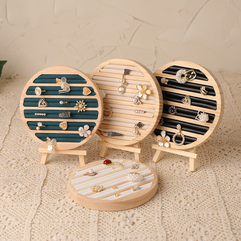Plateau à bijoux rond en bois, - Wood Ring Blank avis et prix