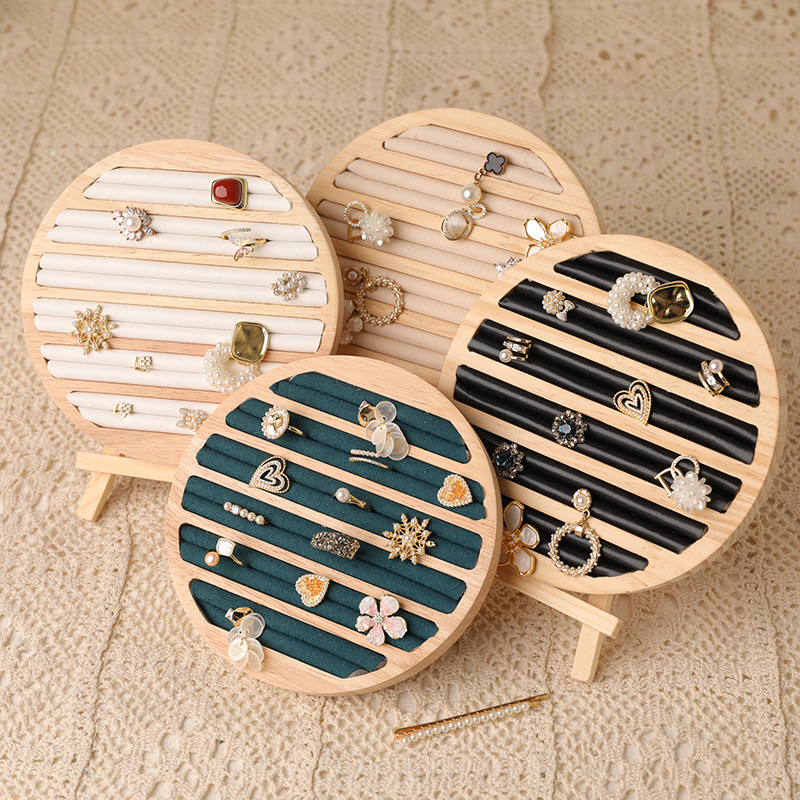 Plateau à bijoux rond en bois, - Wood Ring Blank avis et prix