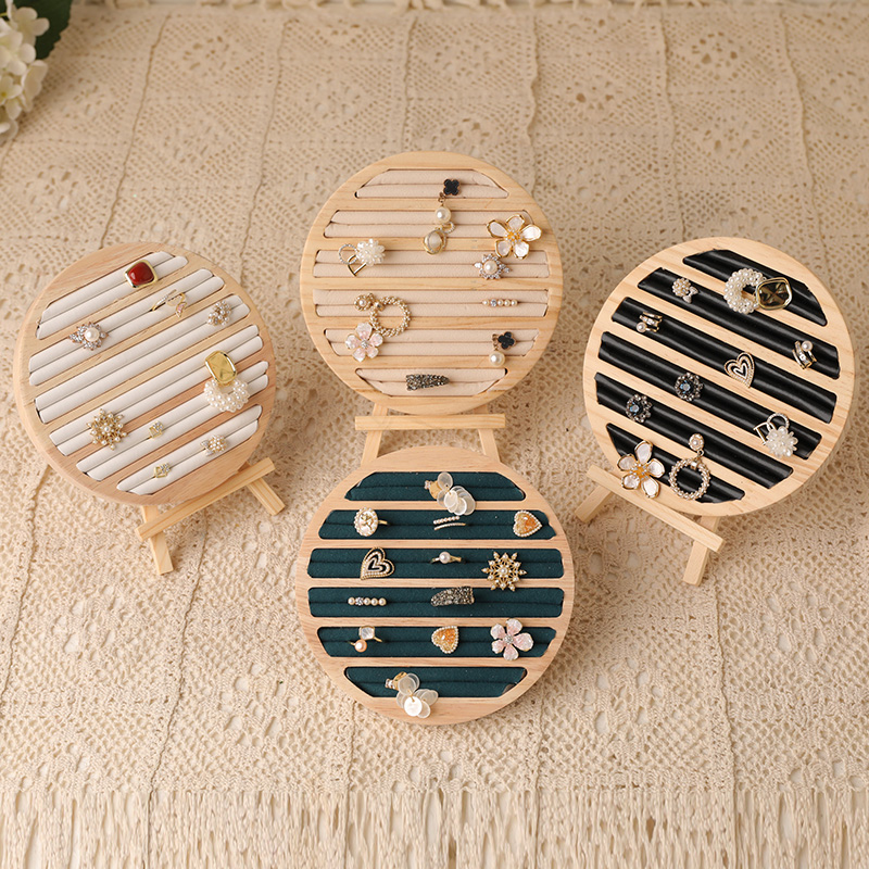 Plateau à bijoux rond en bois, - Wood Ring Blank avis et prix