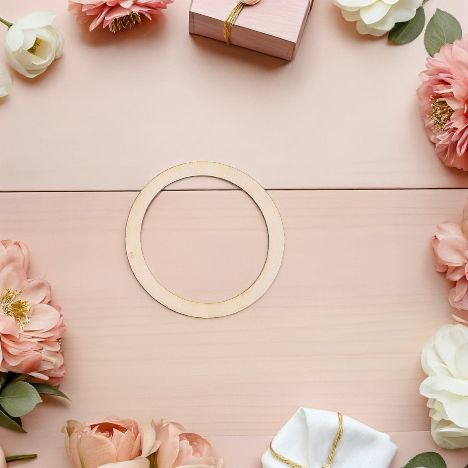 50 Pièces Cercles en Bois Liss - Wood Ring Blank avis et prix