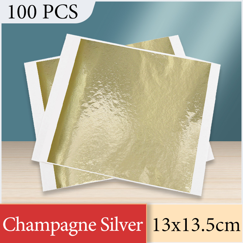 13x13.5cm Champagne Argent Feu - Gold Foil Flakes avis et prix