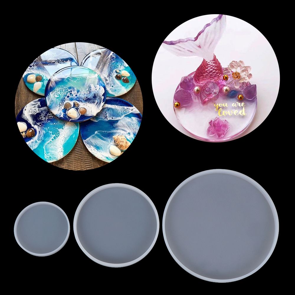 Moule en silicone rond pour de - Coaster Mold Round avis et prix