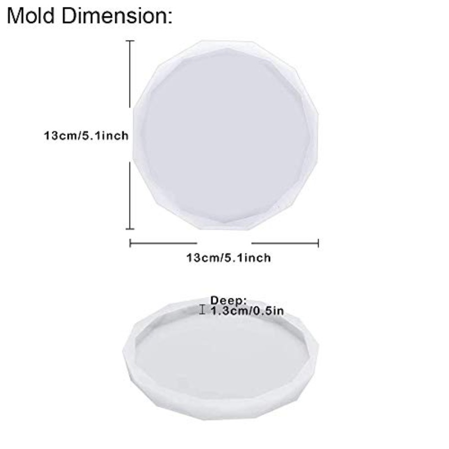 Lot de 4 moules à sous-verres  - Geode Mold Silicone avis et prix