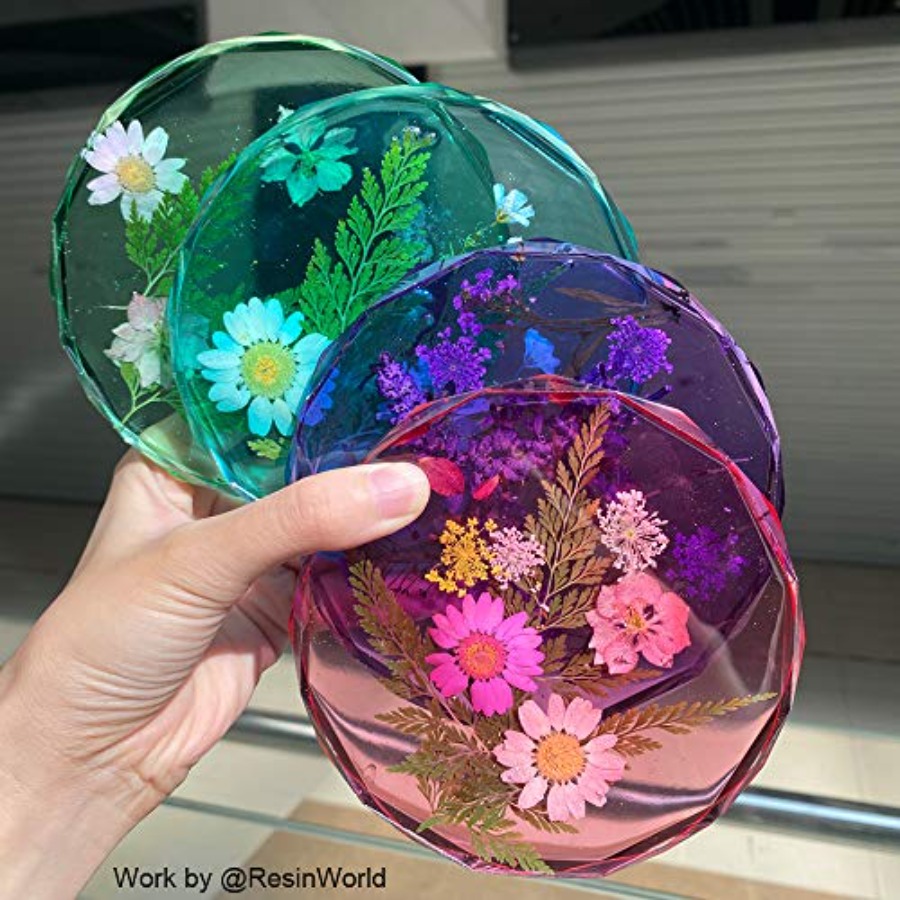 Lot de 4 moules à sous-verres  - Geode Mold Silicone avis et prix