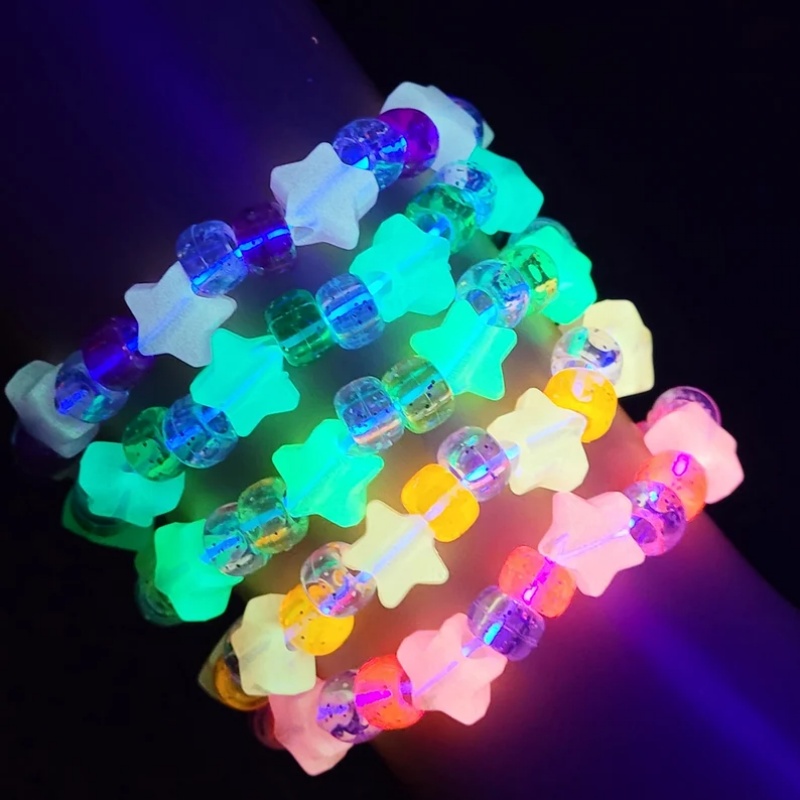 Ensemble de 5 bracelets kandi  - Resin Glitter Pack avis et prix