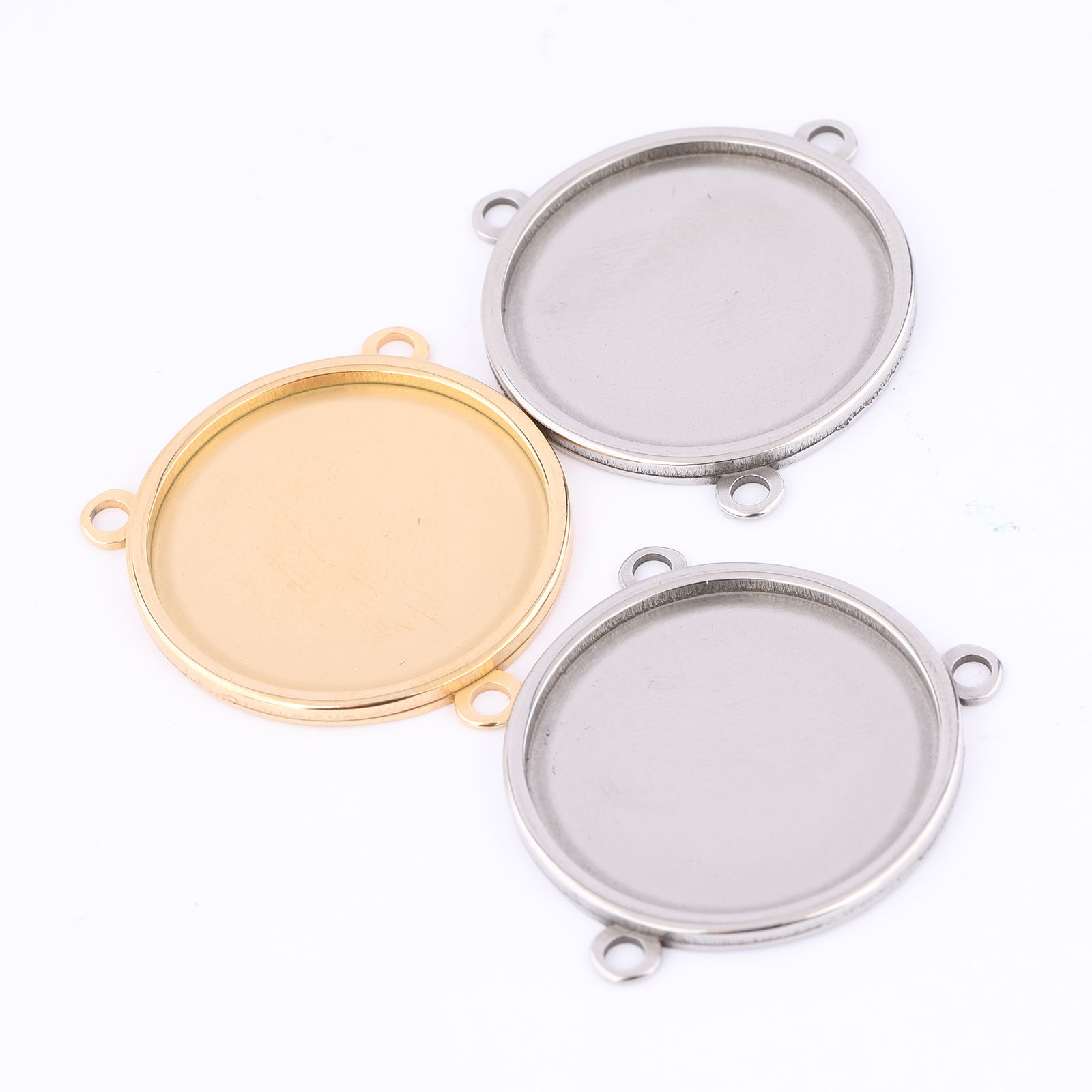 5 pièces en acier inoxydable p - Bezels Set Pendant avis et prix