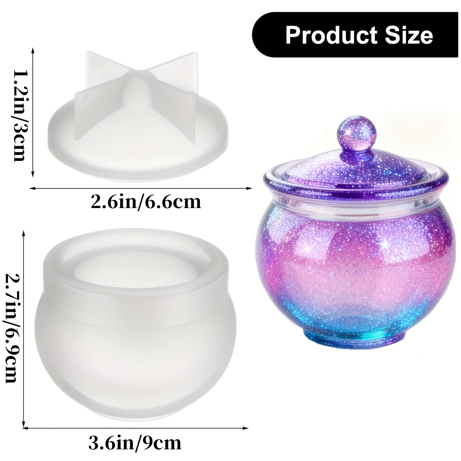 1 jeu de moules ronds en résin - Resin Jewelry Kit avis et prix