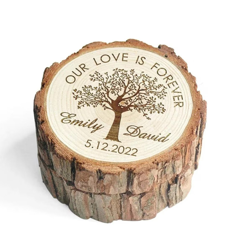 Boîte à bagues de mariage en b - Wood Ring Blank avis et prix