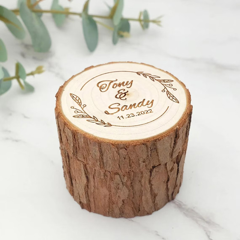 Boîte à bagues de mariage en b - Wood Ring Blank avis et prix