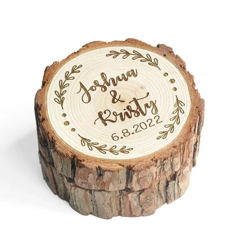 Boîte à bagues de mariage en b - Wood Ring Blank avis et prix