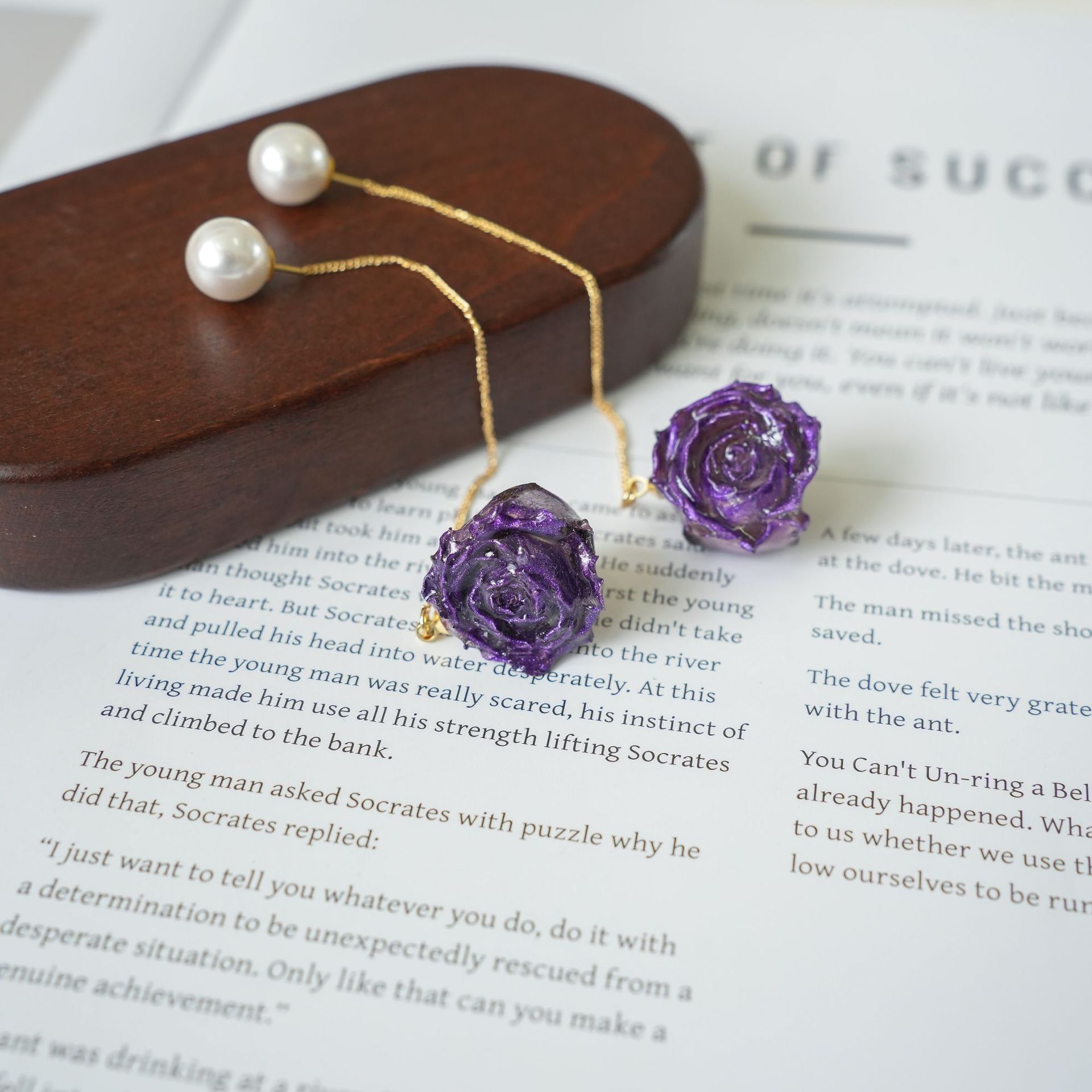 Boucles d'oreilles longues élé - Flower Preservation Resin avis et prix